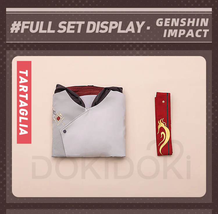 DokiDoki-SR Game Genshin Impact Cosplay Tartaglia / Zhong Li Doujin Bag Hat ZhongLi  Childe - Image 6