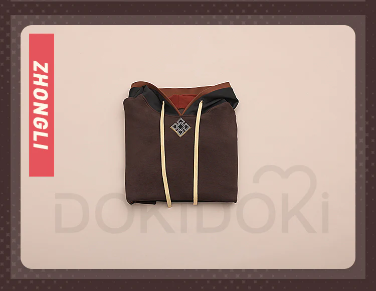 DokiDoki-SR Game Genshin Impact Cosplay Tartaglia / Zhong Li Doujin Bag Hat ZhongLi  Childe - Image 9