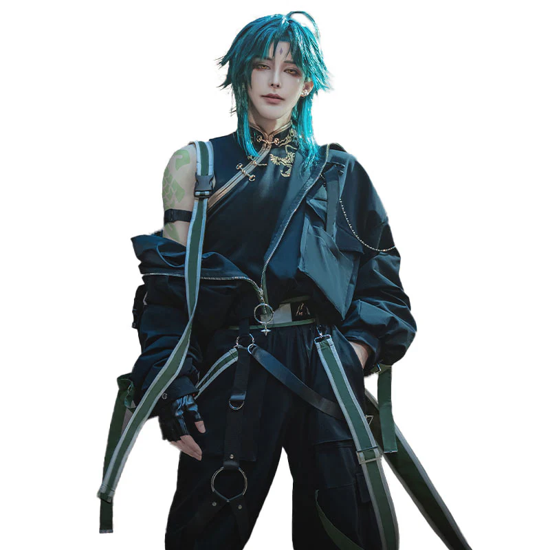 【Ready For Ship】【Last Batch】DokiDoki-SR Game Genshin Impact Cosplay Xiao Costume Overalls  Street Wear - Image 5