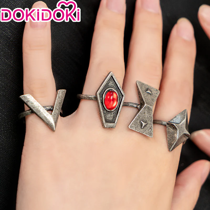 【Ready For Ship】DokiDoki  Game Genshin Impact Hutao Cosplay Hu Tao Ring Halloween - Image 2