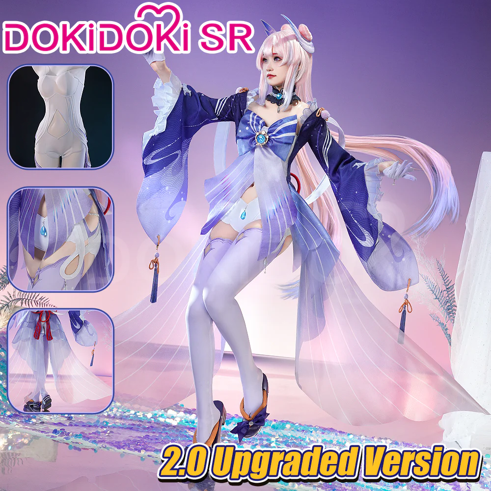 【Ready For Ship】【Last Batch】DokiDoki-SR Game Genshin Impact Sangonomiya Kokomi Cosplay Costume Women