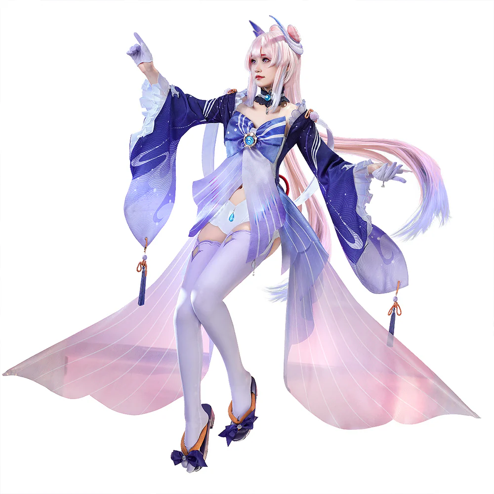 【Ready For Ship】【Last Batch】DokiDoki-SR Game Genshin Impact Sangonomiya Kokomi Cosplay Costume Women - Image 6
