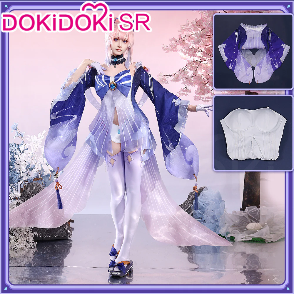 【Ready For Ship】【Last Batch】DokiDoki-SR Game Genshin Impact Sangonomiya Kokomi Cosplay Costume Women - Image 7