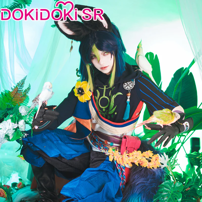 【Costume Ready For Ship】【Size S-2XL】DokiDoki-SR Game Genshin Impact Cosplay Tighnari Costume Dendro Sumeru / Shoes - Image 6