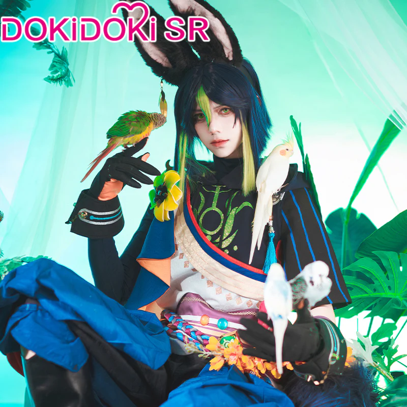 【Costume Ready For Ship】【Size S-2XL】DokiDoki-SR Game Genshin Impact Cosplay Tighnari Costume Dendro Sumeru / Shoes - Image 8