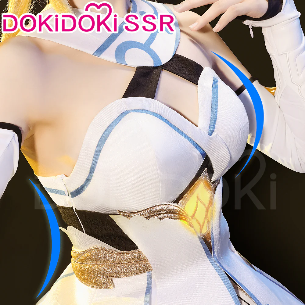 【Partially Ready For Ship】【7 Diffrent Lights】DokiDoki-SSR Game Genshin Impact Traveler Lumine Cosplay Costume Ying /Shoes - Image 4