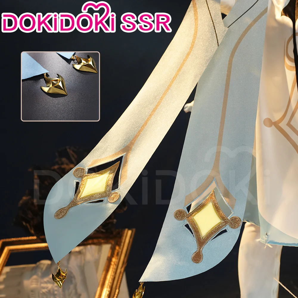【Partially Ready For Ship】【7 Diffrent Lights】DokiDoki-SSR Game Genshin Impact Traveler Lumine Cosplay Costume Ying /Shoes - Image 5