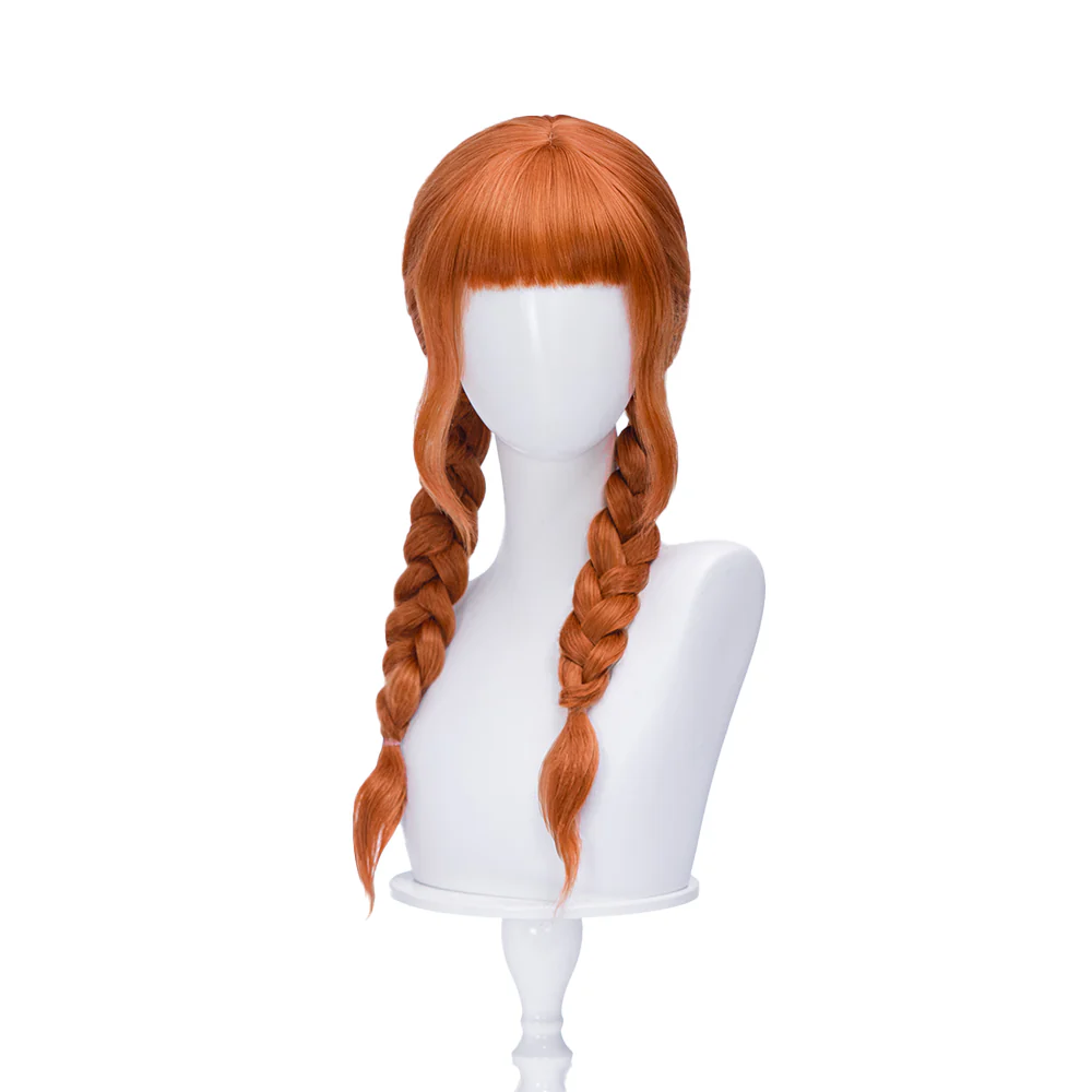 【Ready For Ship】DokiDoki TV Season 2 Cosplay Wig Long Orange Double Ponytails Hair - Image 5