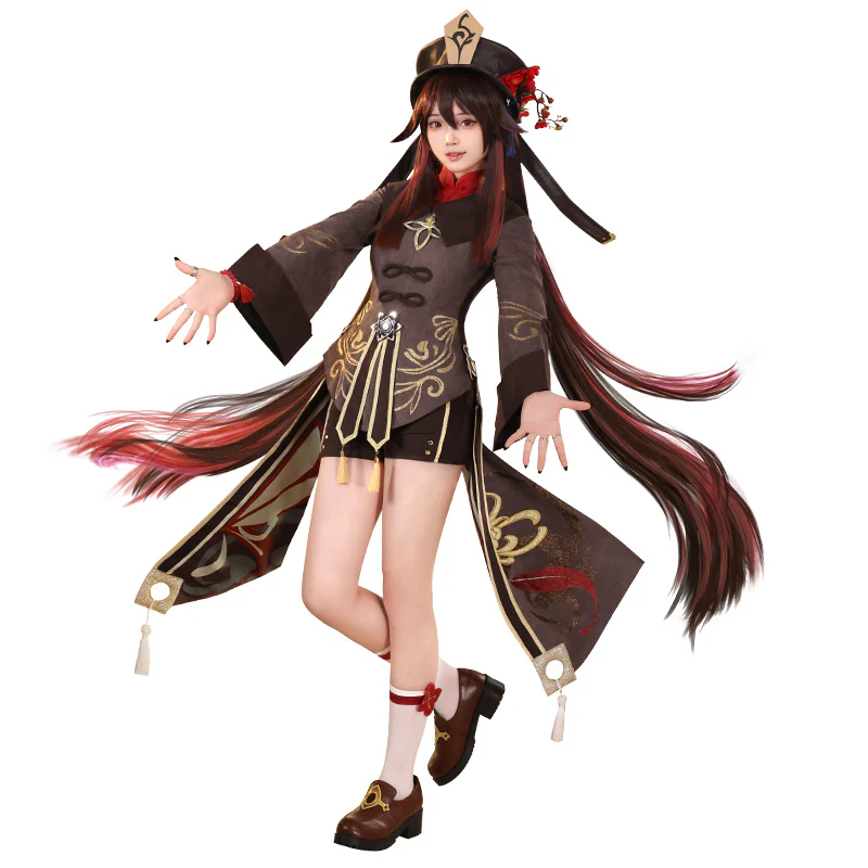 【US LOCAL SHIPPING 】【Size S-2XL】DokiDoki-SR Game Genshin Impact Hutao Cosplay Costume Hu Tao Costume Halloween - Image 13