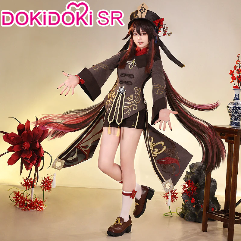 【US LOCAL SHIPPING 】【Size S-2XL】DokiDoki-SR Game Genshin Impact Hutao Cosplay Costume Hu Tao Costume Halloween - Image 6