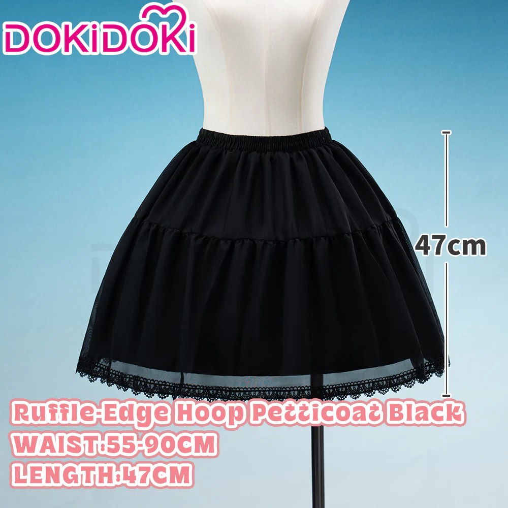 【Hoop Skirt Petticoat】【In Stock】DokiDoki Black / White Bustle Underskirt Cage Hoop Skirt Petticoat Disc Hoop Skirt Petticoat Extra Large Wedding Hoop Cosplay Lolita Dress - Image 10