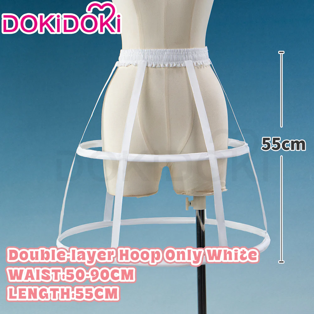 【Hoop Skirt Petticoat】【In Stock】DokiDoki Black / White Bustle Underskirt Cage Hoop Skirt Petticoat Disc Hoop Skirt Petticoat Extra Large Wedding Hoop Cosplay Lolita Dress - Image 13