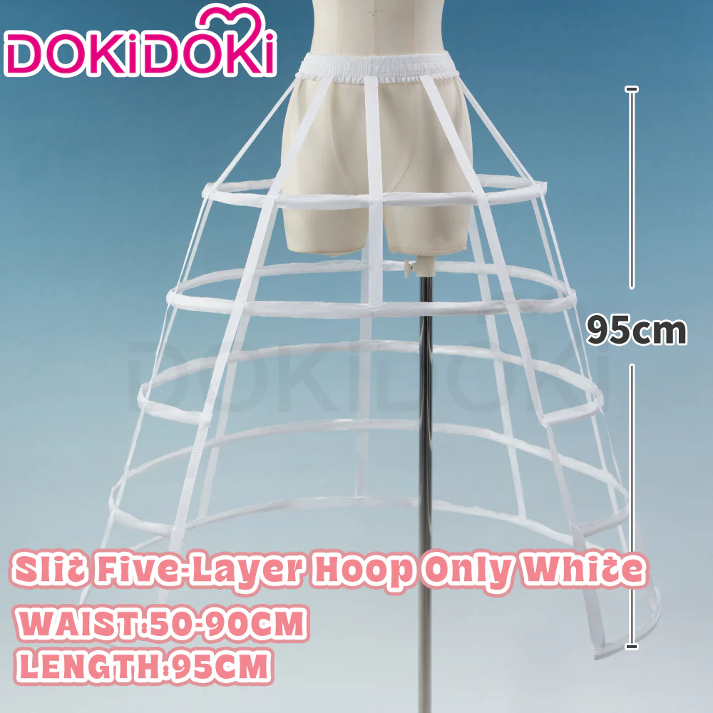 【Hoop Skirt Petticoat】【In Stock】DokiDoki Black / White Bustle Underskirt Cage Hoop Skirt Petticoat Disc Hoop Skirt Petticoat Extra Large Wedding Hoop Cosplay Lolita Dress - Image 24