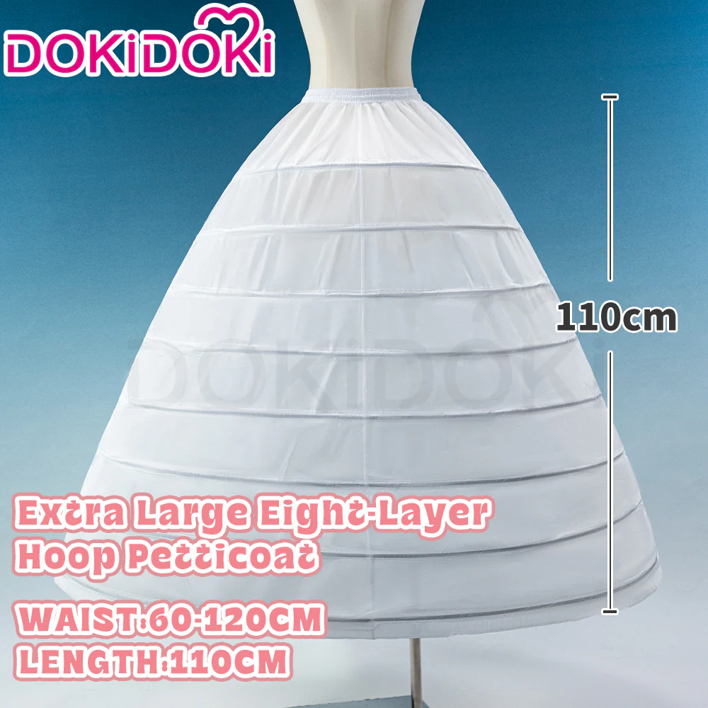 【Hoop Skirt Petticoat】【In Stock】DokiDoki Black / White Bustle Underskirt Cage Hoop Skirt Petticoat Disc Hoop Skirt Petticoat Extra Large Wedding Hoop Cosplay Lolita Dress - Image 27