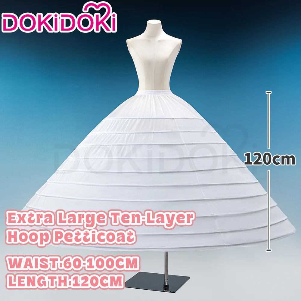 【Hoop Skirt Petticoat】【In Stock】DokiDoki Black / White Bustle Underskirt Cage Hoop Skirt Petticoat Disc Hoop Skirt Petticoat Extra Large Wedding Hoop Cosplay Lolita Dress - Image 28