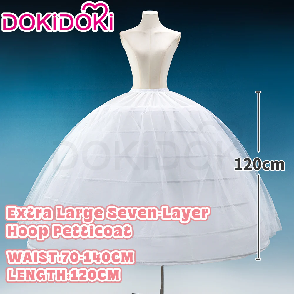 【Hoop Skirt Petticoat】【In Stock】DokiDoki Black / White Bustle Underskirt Cage Hoop Skirt Petticoat Disc Hoop Skirt Petticoat Extra Large Wedding Hoop Cosplay Lolita Dress - Image 29
