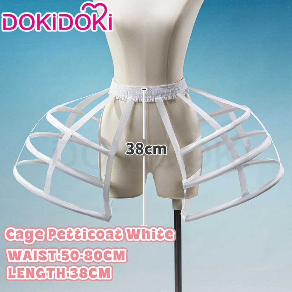 【Hoop Skirt Petticoat】【In Stock】DokiDoki Black / White Bustle Underskirt Cage Hoop Skirt Petticoat Disc Hoop Skirt Petticoat Extra Large Wedding Hoop Cosplay Lolita Dress - Image 30