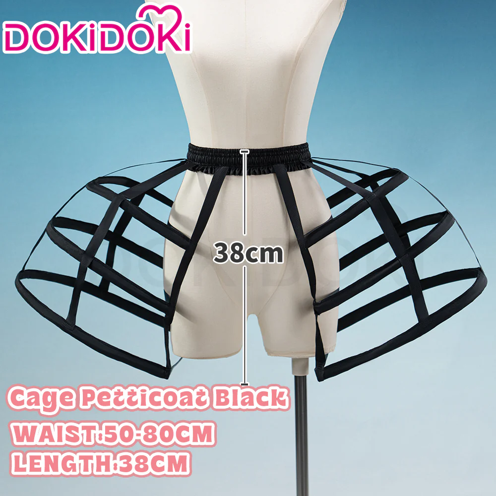 【Hoop Skirt Petticoat】【In Stock】DokiDoki Black / White Bustle Underskirt Cage Hoop Skirt Petticoat Disc Hoop Skirt Petticoat Extra Large Wedding Hoop Cosplay Lolita Dress - Image 31