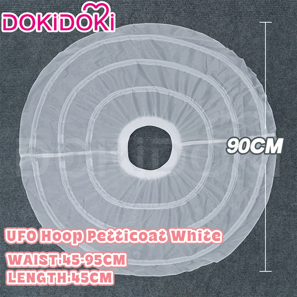 【Hoop Skirt Petticoat】【In Stock】DokiDoki Black / White Bustle Underskirt Cage Hoop Skirt Petticoat Disc Hoop Skirt Petticoat Extra Large Wedding Hoop Cosplay Lolita Dress - Image 6