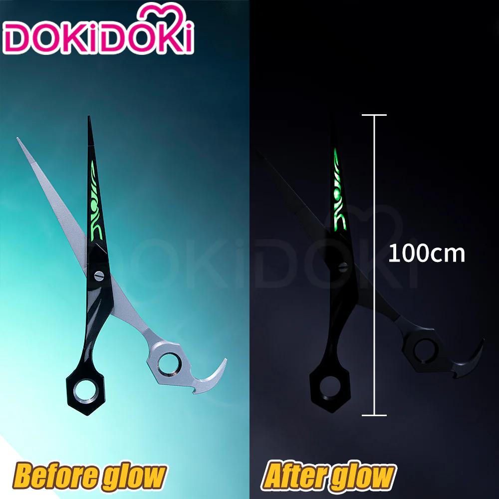 【Glowing】【28 / 100 CM】DokiDoki Anime GACHIAKUTA Cosplay Riyo Reaper Prop Scissors - Image 5