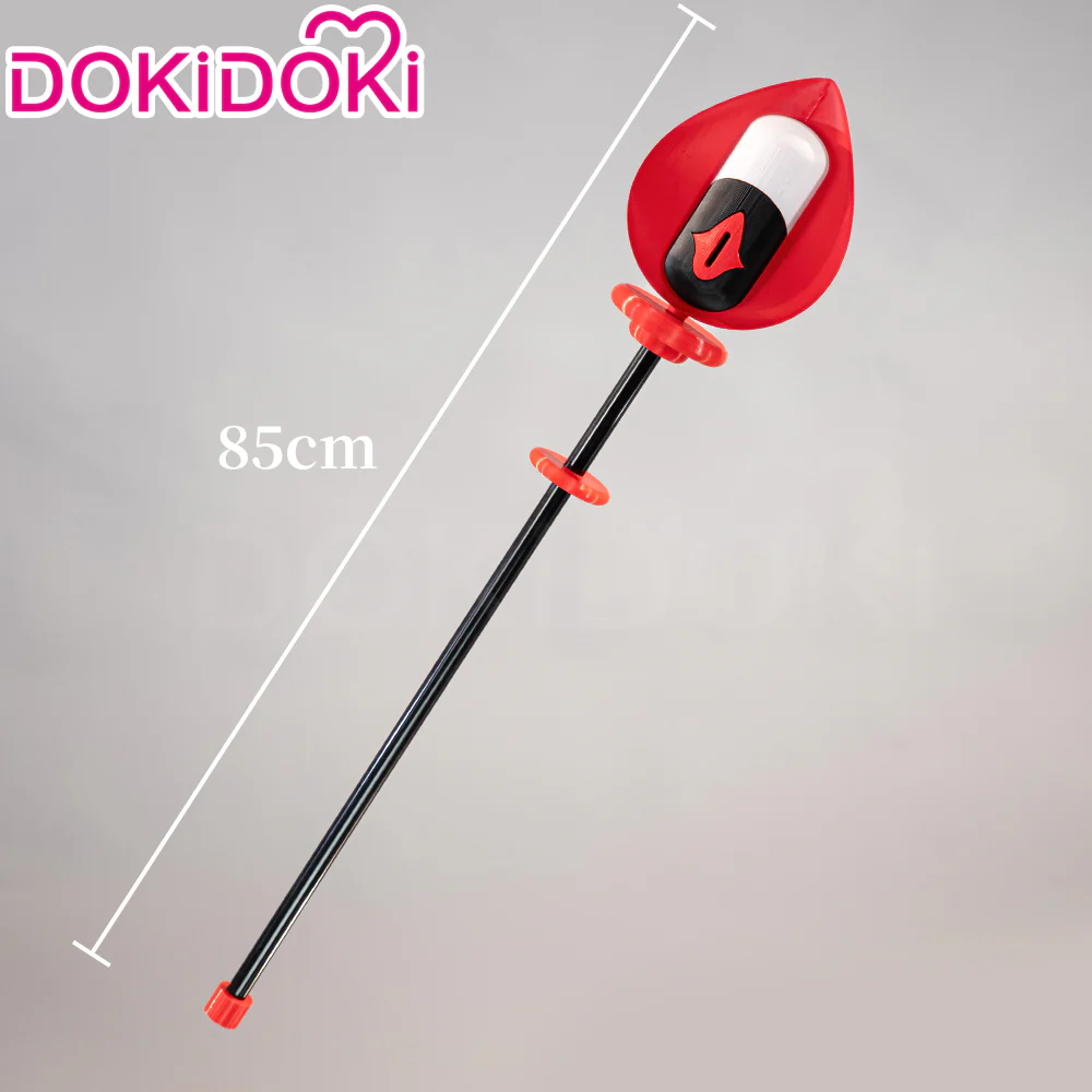 DokiDoki Anime Cosplay Prop Black Red Microphone