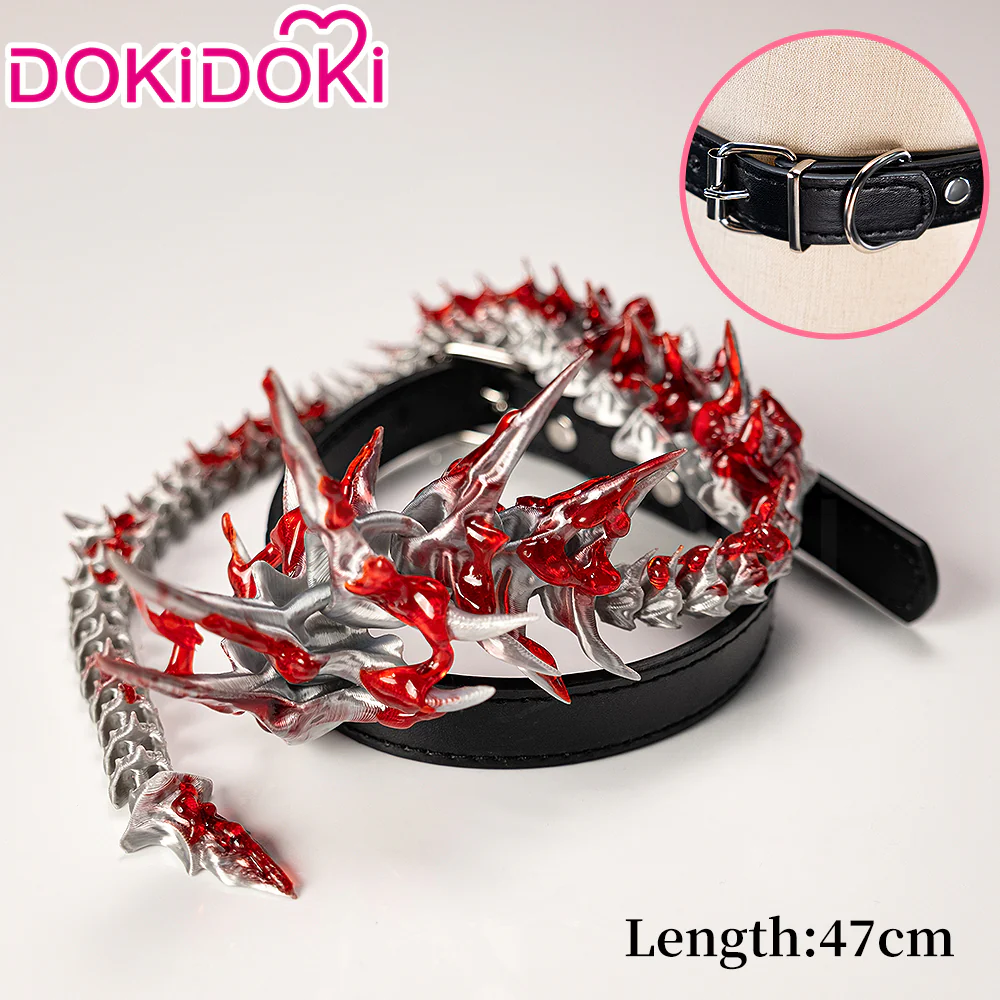 【In Stock】DokiDoki Game Anime Cosplay Prop Choker Gothic Necklace