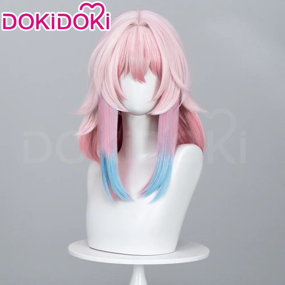 【Partially Ready For Ship】DokiDoki Game Honkai: Star Rail Cosplay March 7th  Wig / Earclip Short Pink Nascent Spring - Image 13