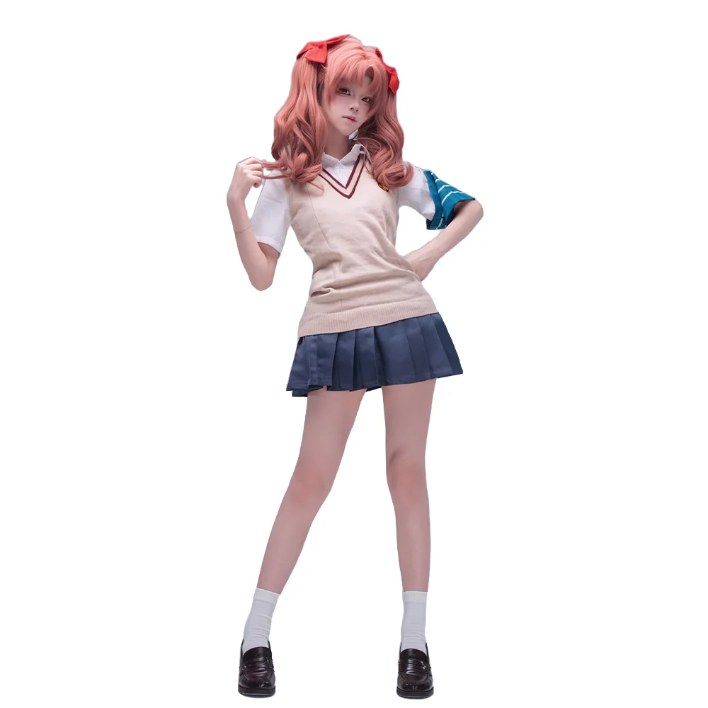 【In Stock】DokiDoki-N Anime A Certain Scientific Railgun Cosplay Shirai Kuroko Costume School Uniform - Image 5