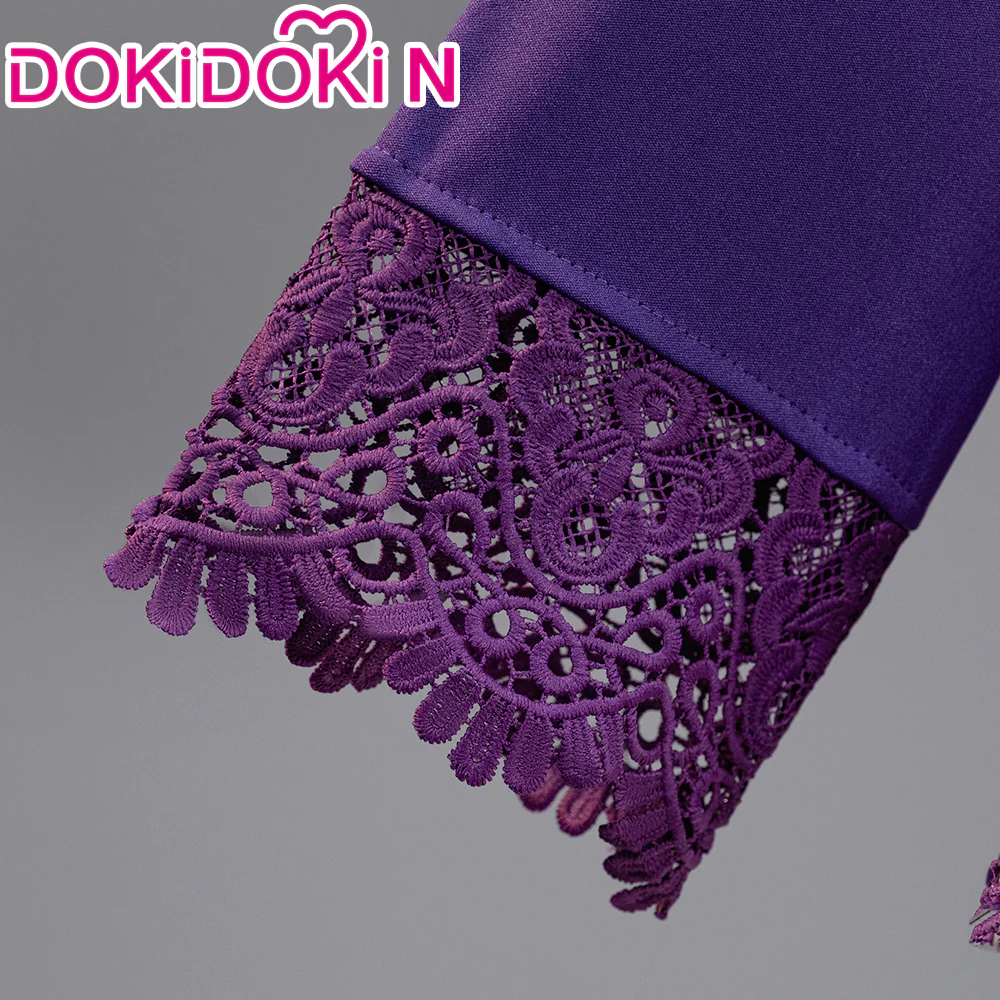 【In Stock】【Size XS-3XL】DokiDoki-N Anime Cosplay Women Costume Purple Dress Suit - Image 4