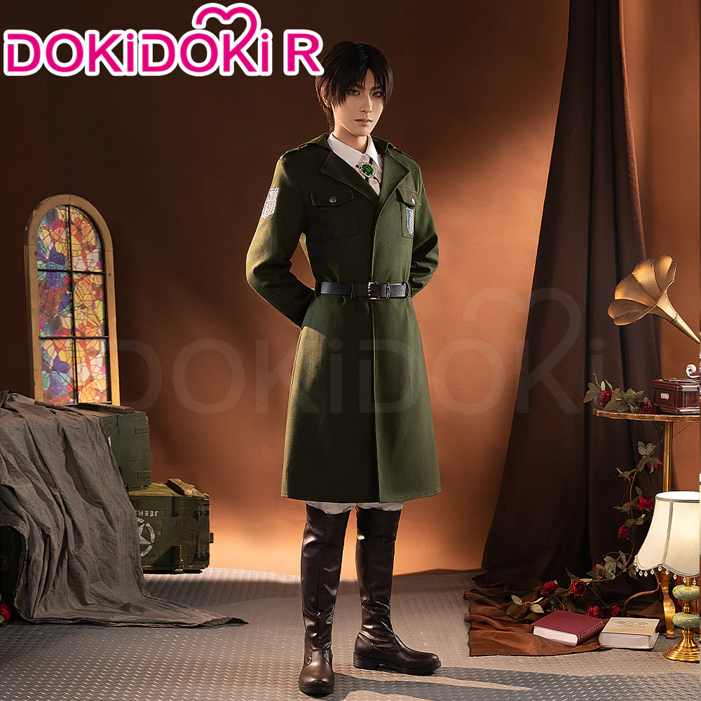 【In Stock】【Size S-2XL】 DokiDoki-R Anime Cosplay Dark Green Coat Costume