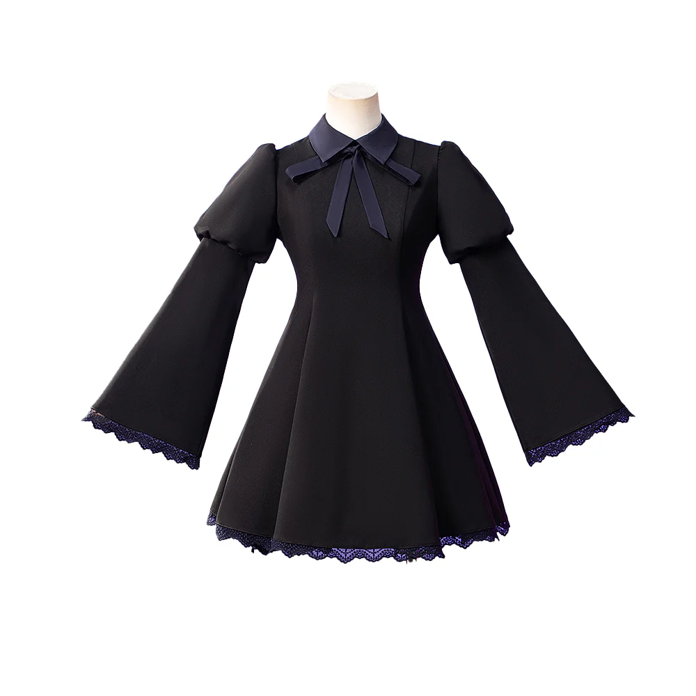 【In Stock】DokiDoki-R Anime Cosplay Costume Black Dress - Image 5