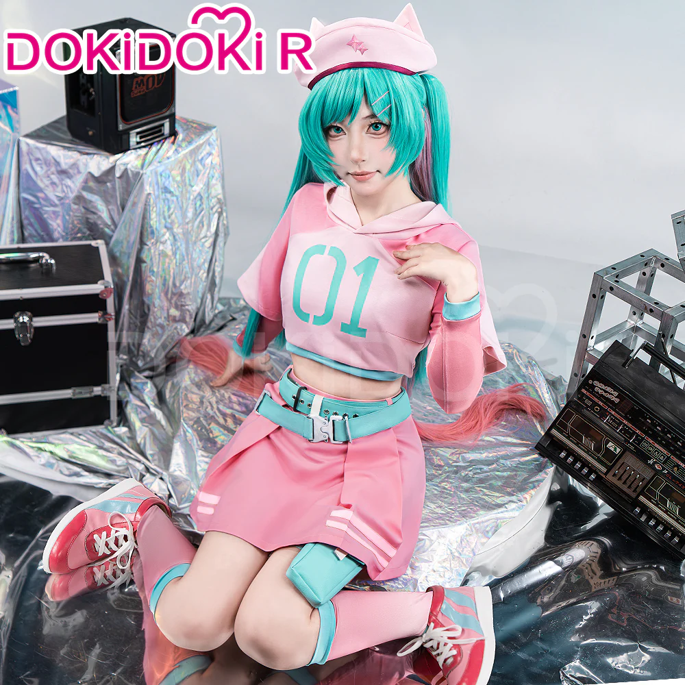 【Partially Ready For Ship】【Size XS-2XL】DokiDoki-R Cosplay  Costume Pink Dress - Image 4