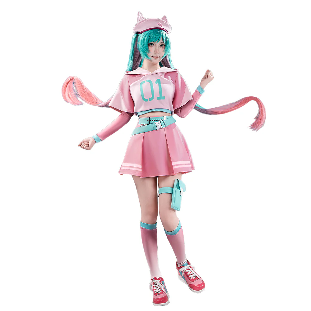 【Partially Ready For Ship】【Size XS-2XL】DokiDoki-R Cosplay  Costume Pink Dress - Image 5