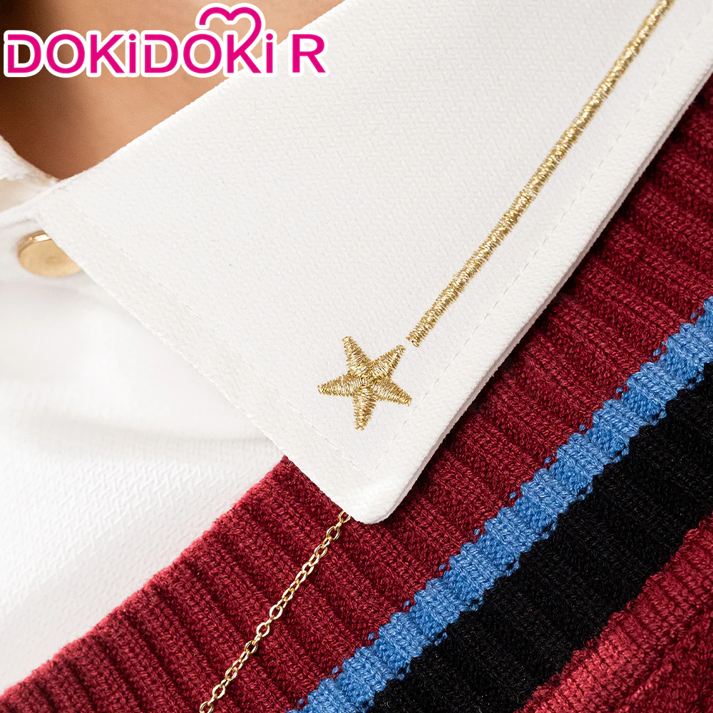 【In Stock】DokiDoki-R Game Love and Deepspace Cosplay Rafayel Costume Red Sweater - Image 4