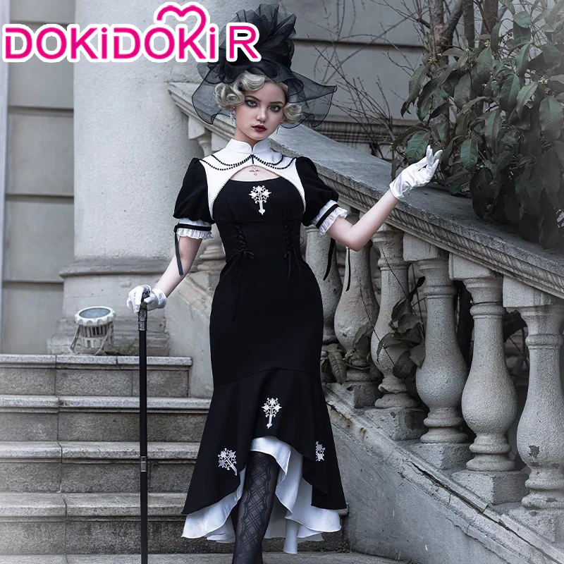 【Partial Size Ready For Ship】【In Stock】【HALLOWEEN  SELECTION 】DokiDoki-R  Nun Prayers Lolita Costume Halloween Black - Image 3