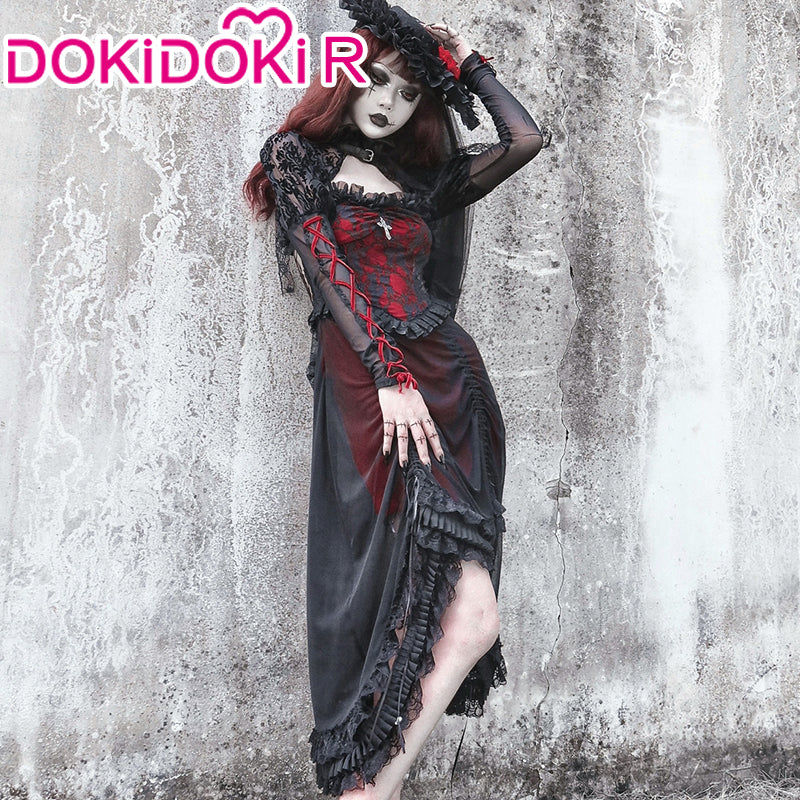 【Partial Size Ready For Ship】DokiDoki-R  Vampire Gotic Costume Halloween Dress - Image 4