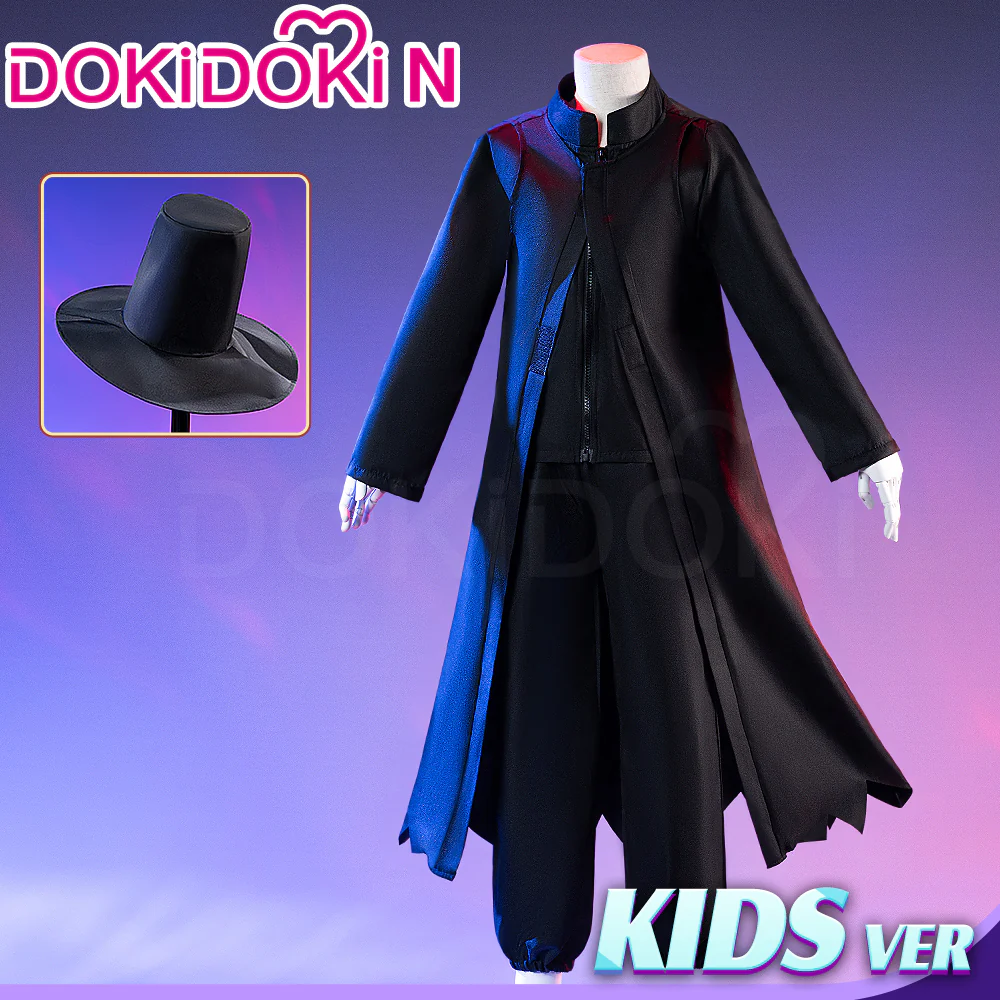 【Ready For Ship】【Kids Version】【Height Fits 120-150cm】【Last Batch】DokiDoki-N Movie Anime KPOP KILLER Cosplay Black Costume Children Version - Image 2