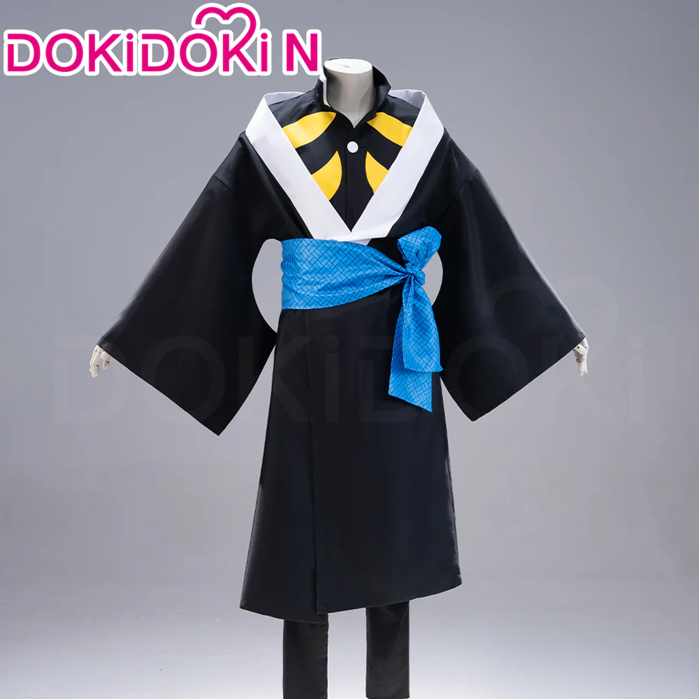 【In Stock】【Size S-2XL】DokiDoki-N Anime Cosplay Costume Black Yellow Kimono