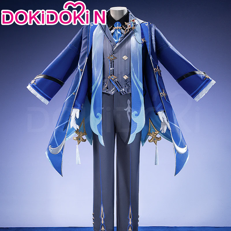 【Partially Ready For Ship】【Size S-2XL】DokiDoki-N Game Genshin Impact Cosplay Neuvillette Costume Fontaine Lantern Rite