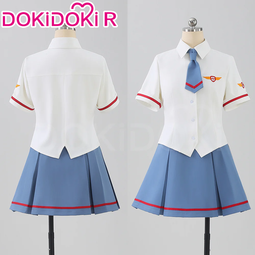 【In Stock】【Size XS-2XL】DokiDoki-R Anime Cardcaptor Sakura Cosplay Sakura Avalon / Syaoran Li Summer School Uniform Costume - Image 5
