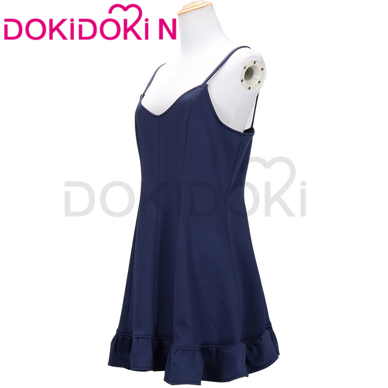 【In Stock】【Size S-3XL】DokiDoki-N Anime Cosplay Costume Blue Dress Swimsuit - Image 4