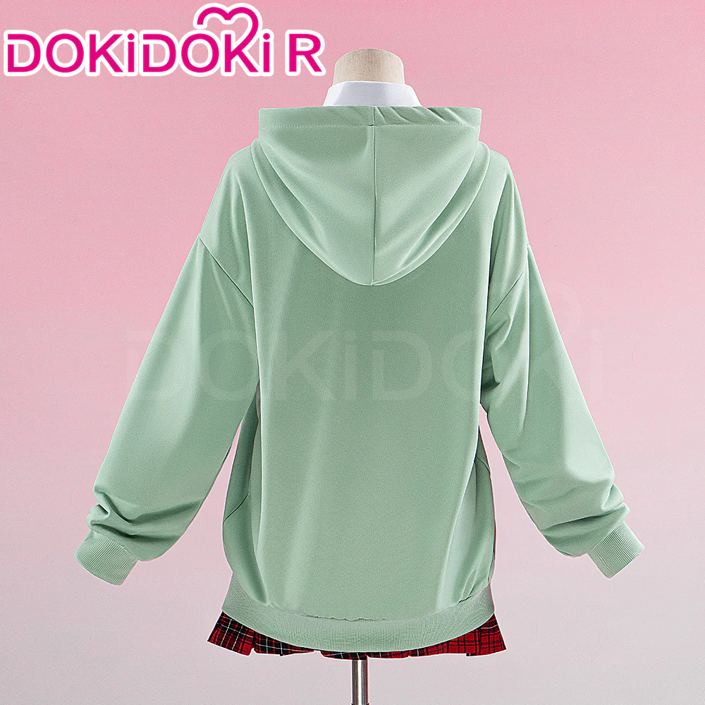 【In Stock】【Size S-3XL】Dokidoki-R Anime DDD Cosplay Costume Green Hoodie - Image 2