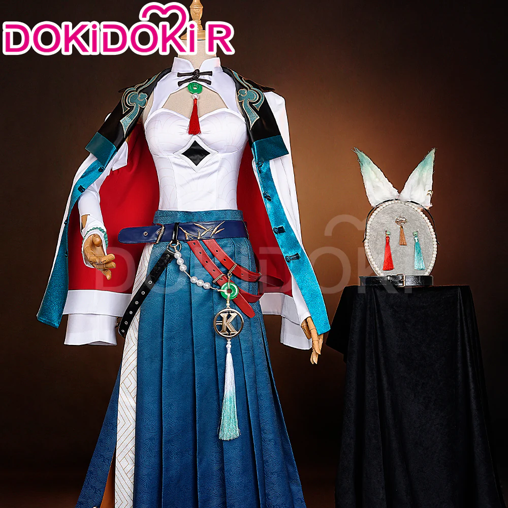 【Partially Ready For Ship】【Size S-3XL】DokiDoki-R Game Honkai: Star Rail × KFC Cosplay Feixiao Costume Fei Xiao - Image 7