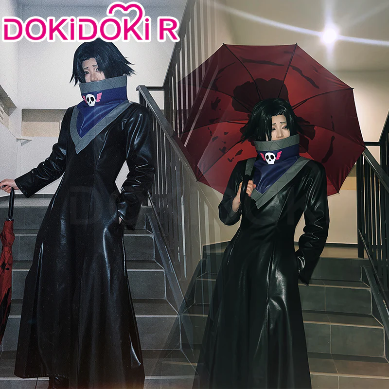 【Size XS-2XL】DokiDoki-R Anime Cosplay Costume Black Leather Jacket Suit