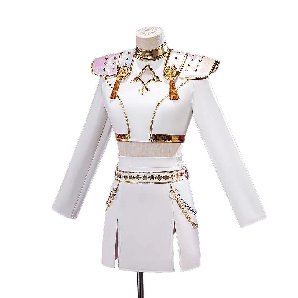 【Ready For Ship】【Size XS-3XL】【Last Batch】DokiDoki-N Movie AnimeKPOP KILLER Cosplay White Suit Costume WHITE SERIES - Image 6