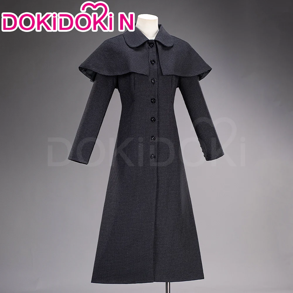 【In Stock】【Size XS-3XL】DokiDoki-N TV Cosplay Black Woolen Coat Costume Halloween Outfit - Image 2