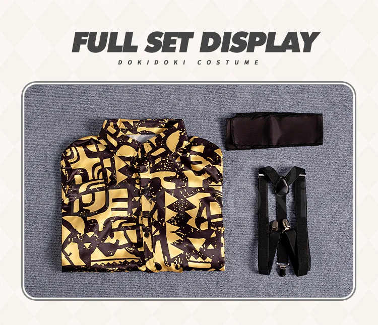 【In Stock】【Size XS-3XL】DokiDoki-N TV Cosplay Yellow Costume Shirt - Image 6
