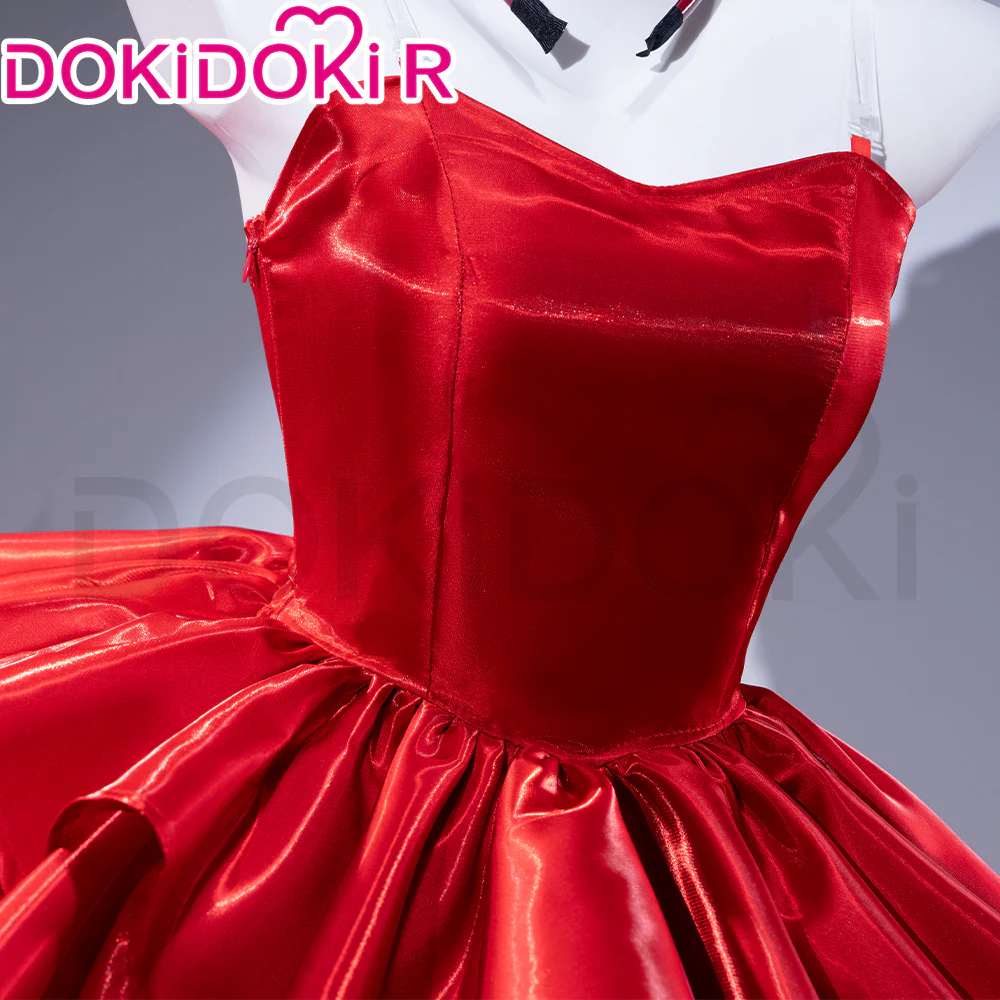 【In Stock】【Size XS-3XL】DokiDoki-R Anime Movie Perfect Blue Cosplay Kirigoe Mima Costume Strapless Red Dress - Image 4