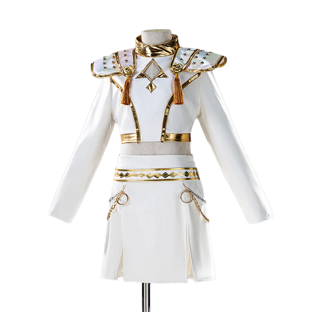 【Ready For Ship】【Kids Version】【Height Fits 110-150cm】【Last Batch】DokiDoki-N Movie Anime KPOP KILLER Costume WHITE SERIES Children Version - Image 5