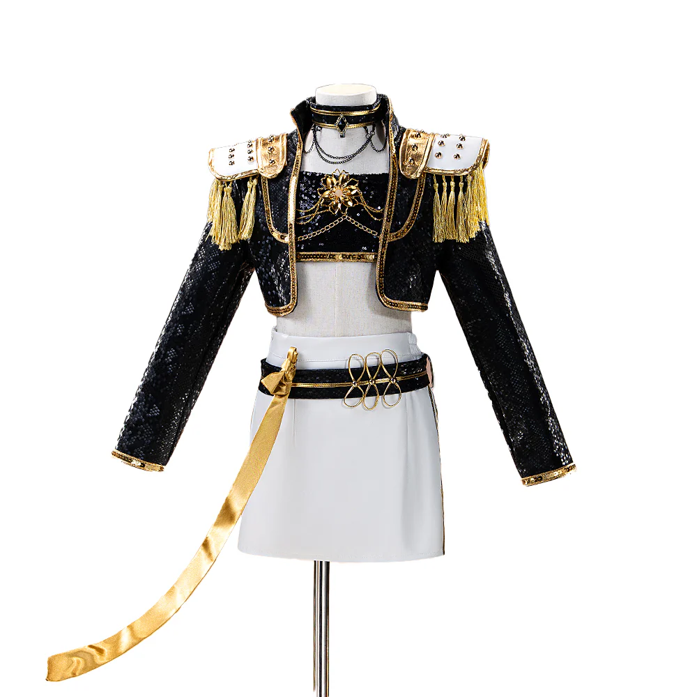【Ready For Ship】【Kids Version】【Height Fits 110-150cm】【Last Batch】DokiDoki-N Movie Anime KPOP KILLER Cosplay Costume GOLD SERIES  Children Version - Image 6
